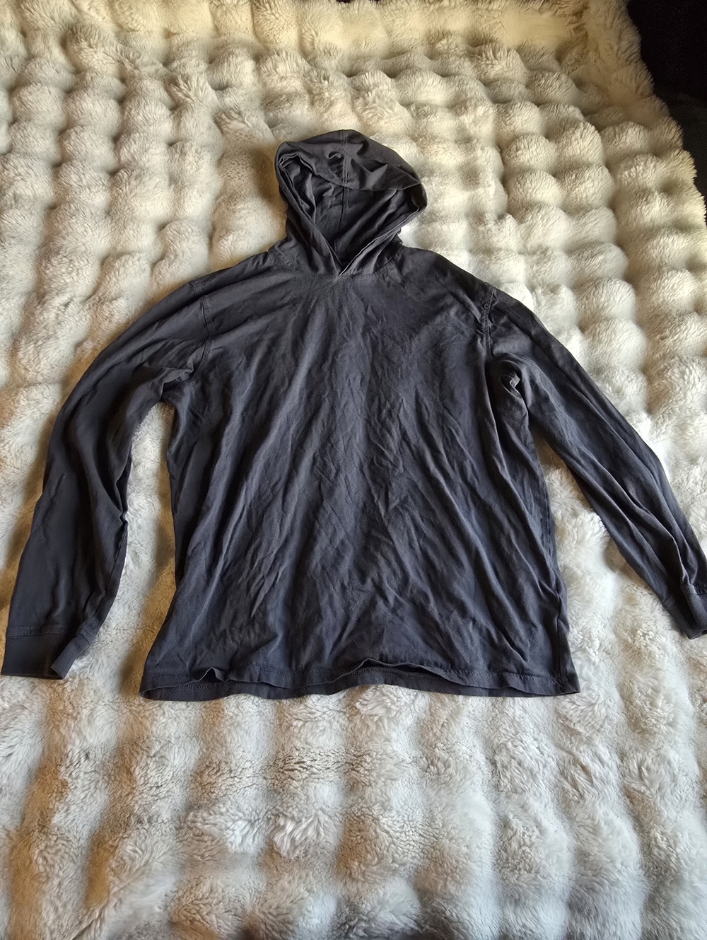 J Crew Men's Long-sleeve washed jersey hoodie